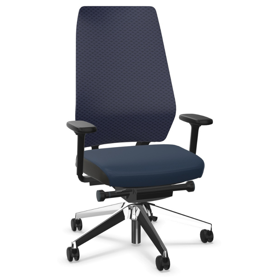 Interstuhl JOYCEis3 (JC31C) Netzfarbe kobaltblau Polsterfarbe saphirblau