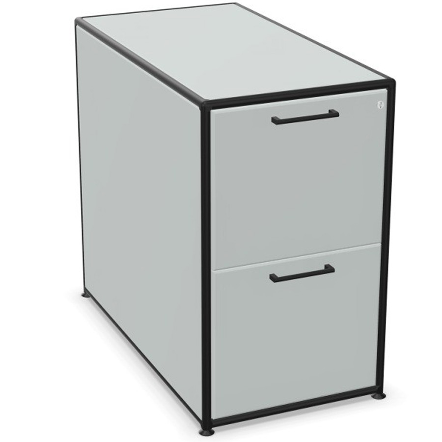 Bosse Modul Space Standcontainer in Lichtgrau Rahmen schwarz