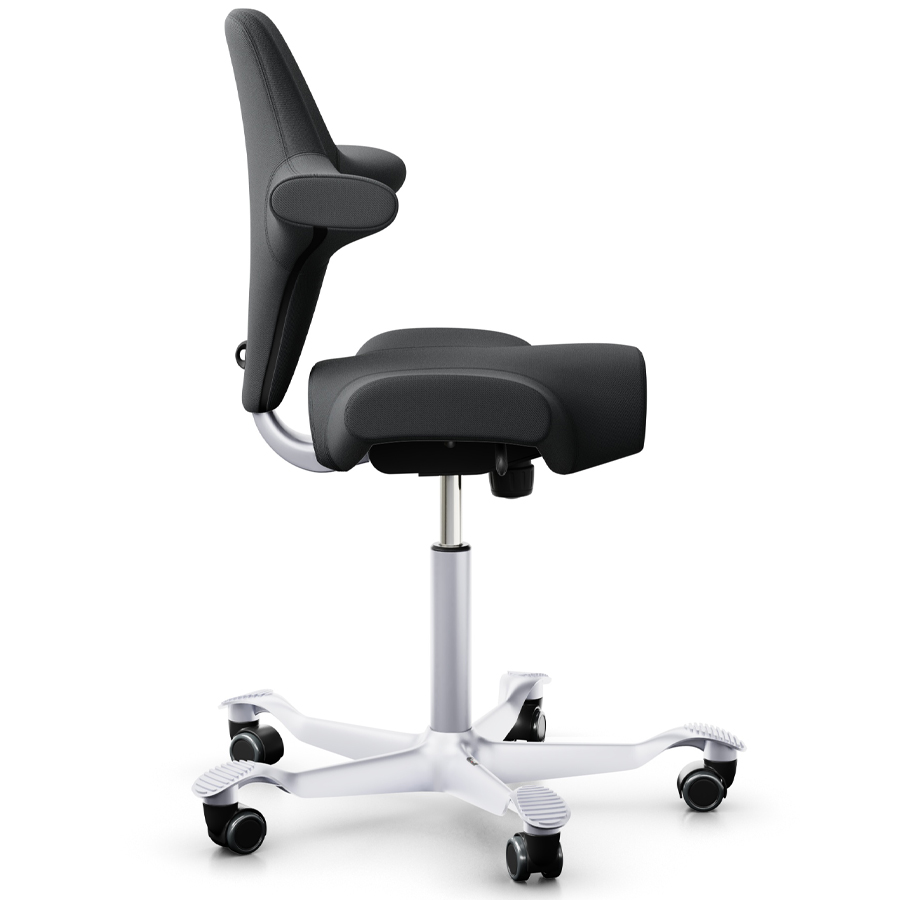 HAG CAPISCO 8106 - Stoff Select 60134 - Gestell silber - Seitenansicht