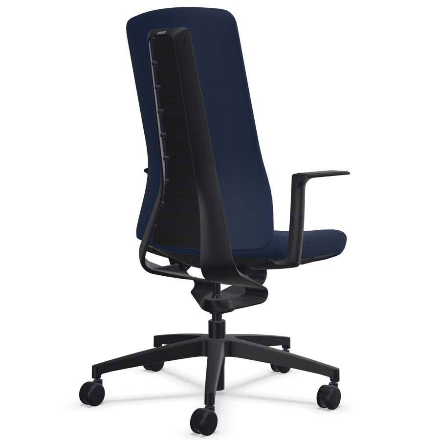 Interstuhl PUREis3 PU113 kobaltblau - T-Armlehnen fix