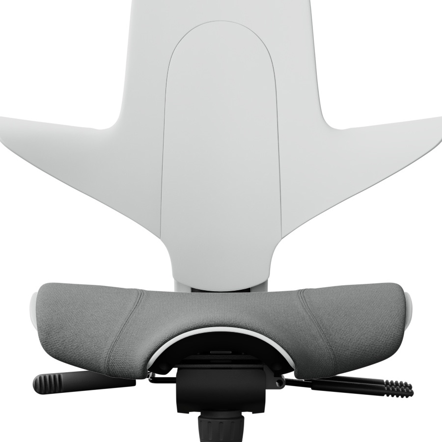 HAG Capisco Puls 8020 weiß mit Polster Cura grau 60109 Detail