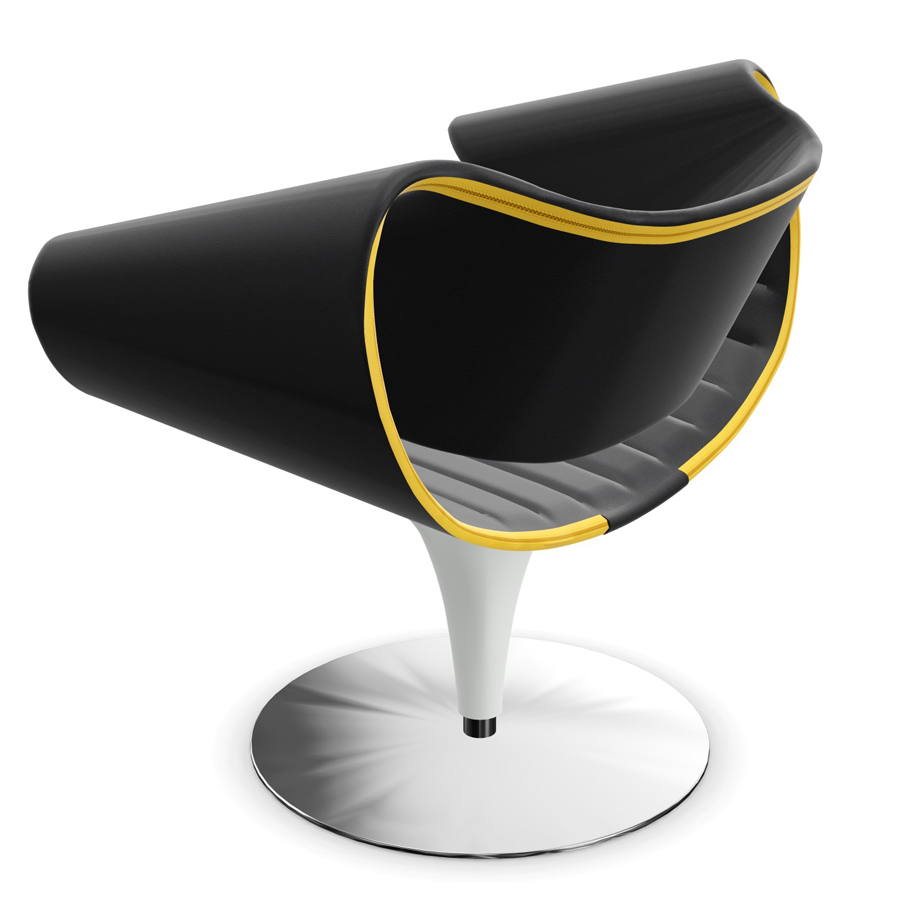 Züco Perillo PR281 Lounge Sessel - Reißverschluss gelb