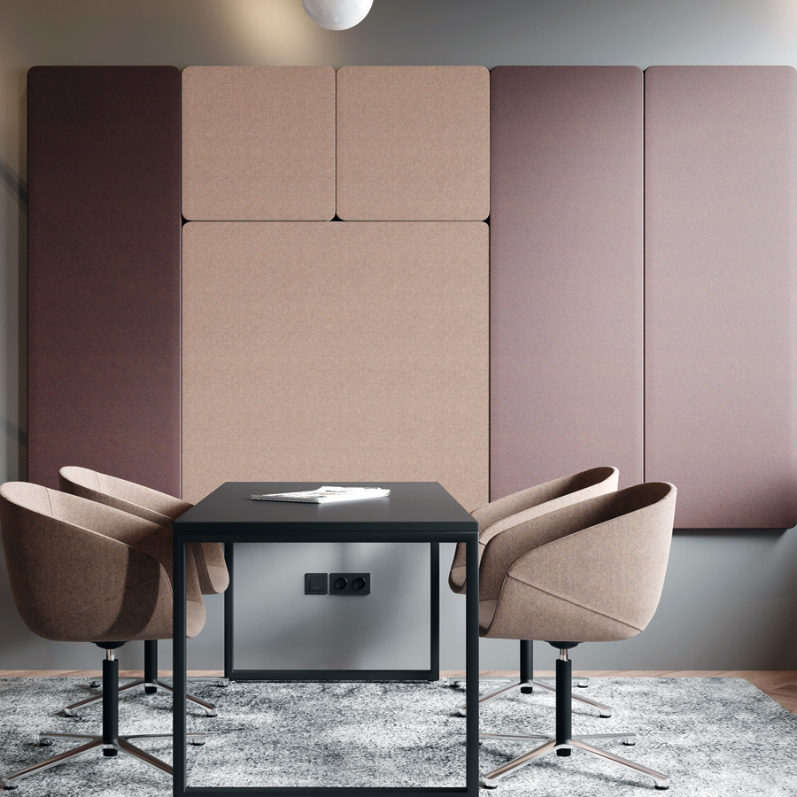 Bejot Selva SV PSC18 Akustik Wandpaneel 60x180 cm Beispiel Anordnung