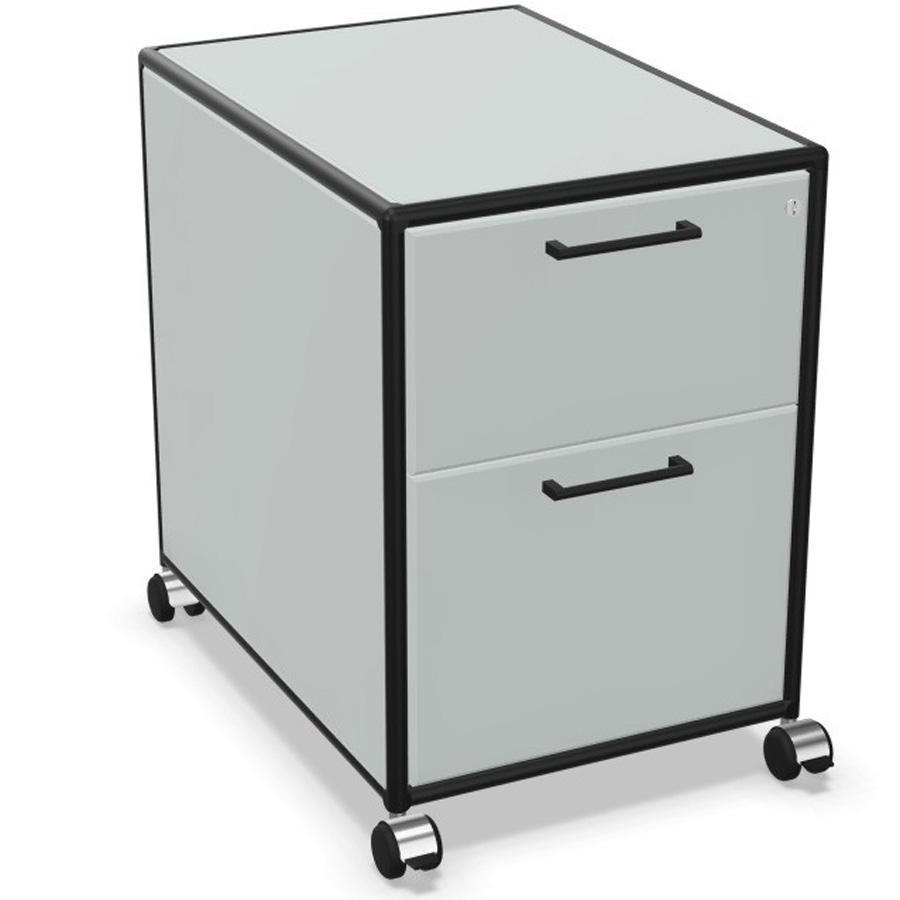 Bosse Modul Space Rollcontainer in Lichtgrau - Black Edition