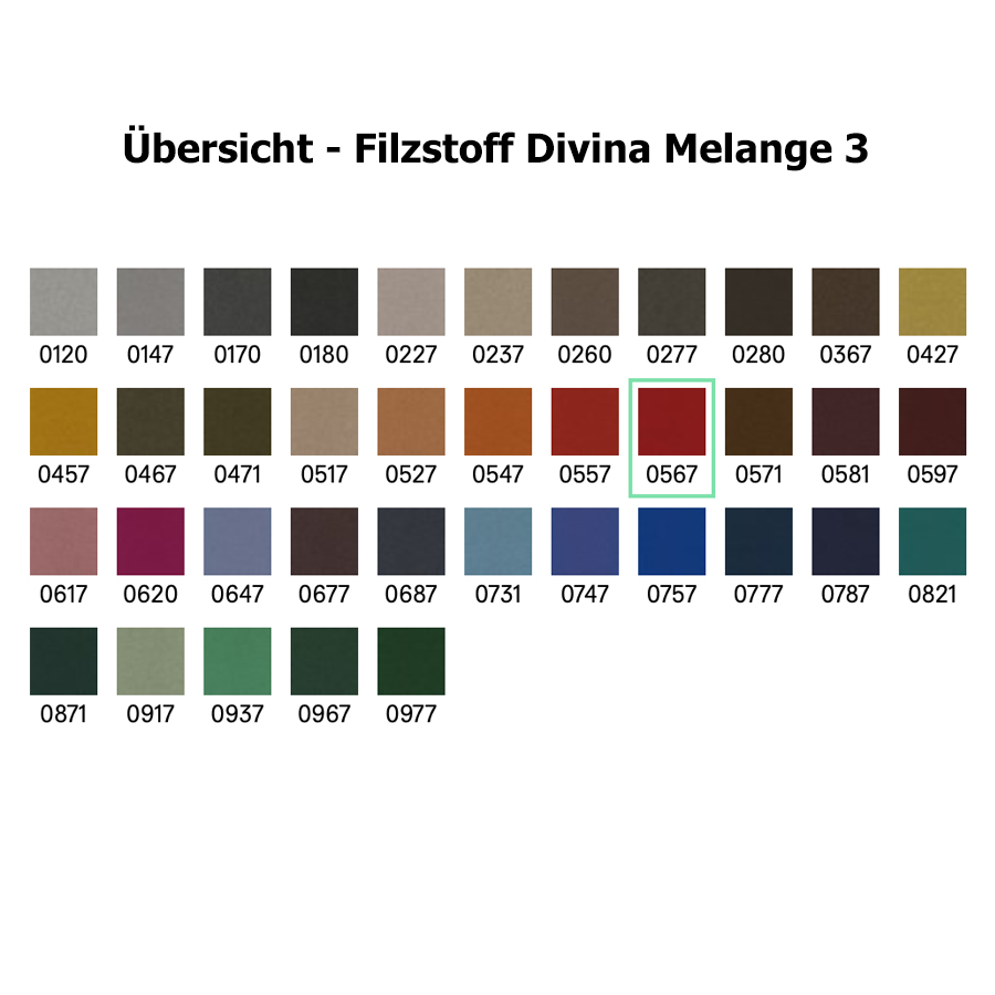 Kristalia Divina Kissen für Stuhl Elephant - Übersicht der Farben