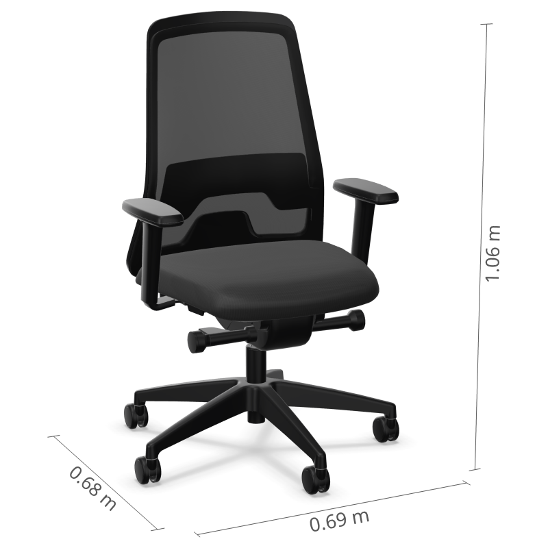 Interstuhl Every EV21E 142E Abmessungen