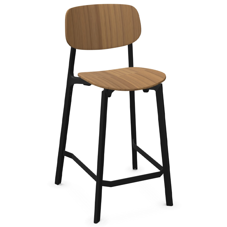 Kristalia COLANDER Barhocker Nussbaum