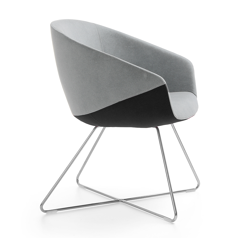 Bejot Ox:co 290 Variante Hellgrau-Schwarz Gestell Alu poliert