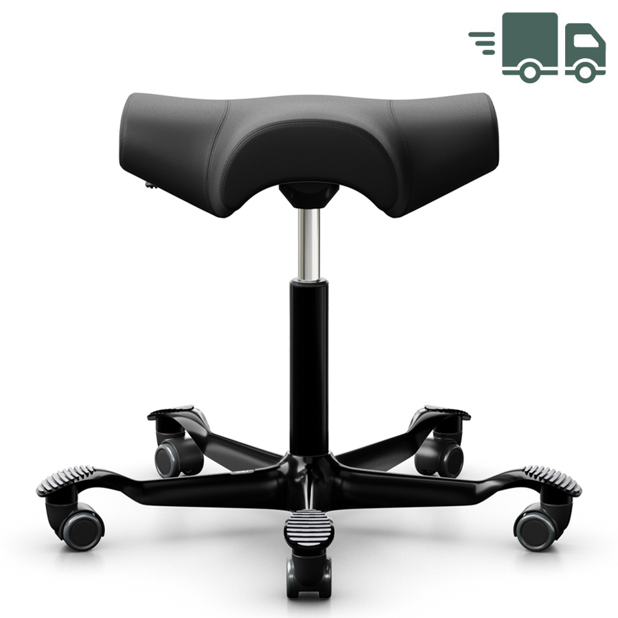 HAG Capisco 8105 Sattelhocker | Kunstleder schwarz | Gestell schwarz