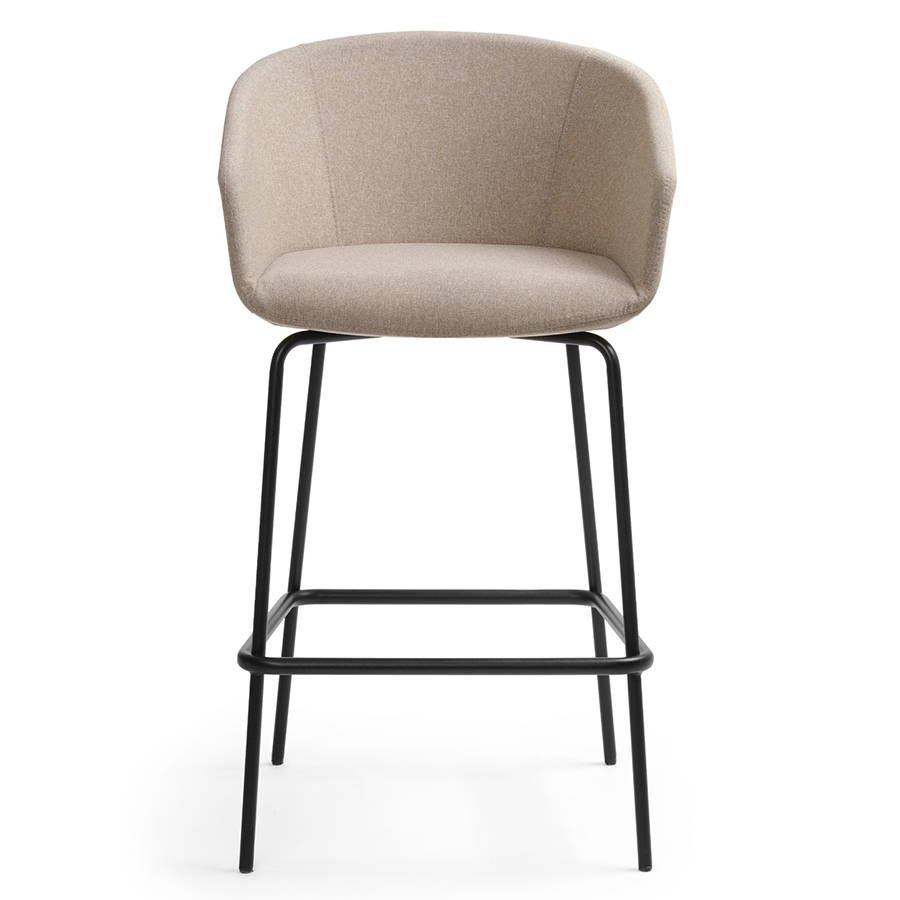 Bejot Oxco small OX S H Barhocker gepolstert - Stoff Bond BD 008