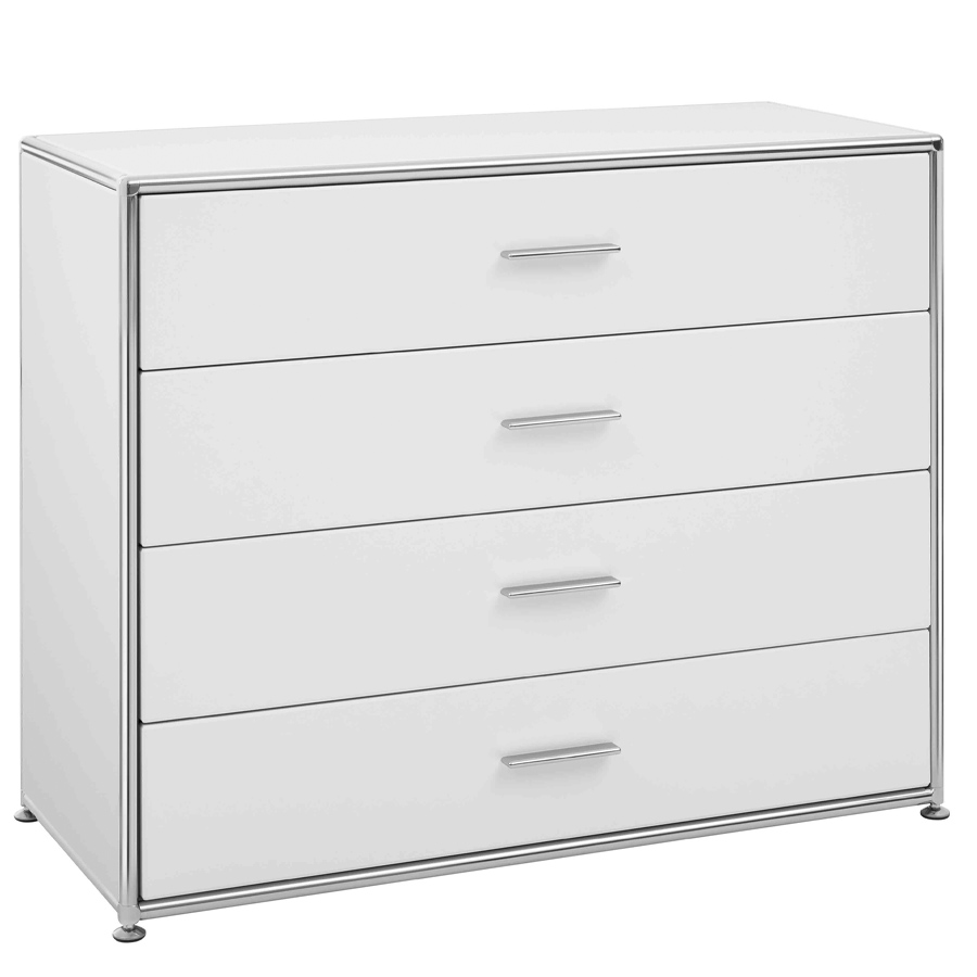 Bosse Solutions Sideboard weiß | 4 Schubladen