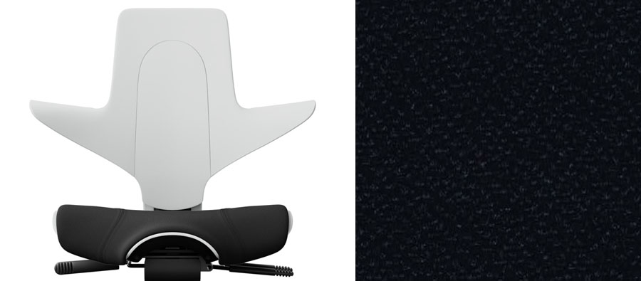 Weiß + Stoff Schwarz Cura 60999