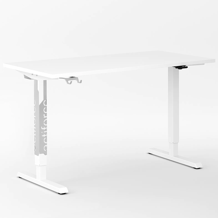 Actiforce Pluto Gamingtisch Gestell weiß Vorderseite