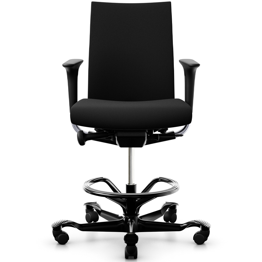 HAG Creed 6004 mit mittelhoher Rückenlehne, hoher 265er Gasfeder und Fußring