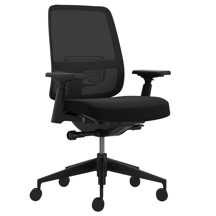 HAWORTH Lively Bürodrehstuhl schwarz mit Netzrücken