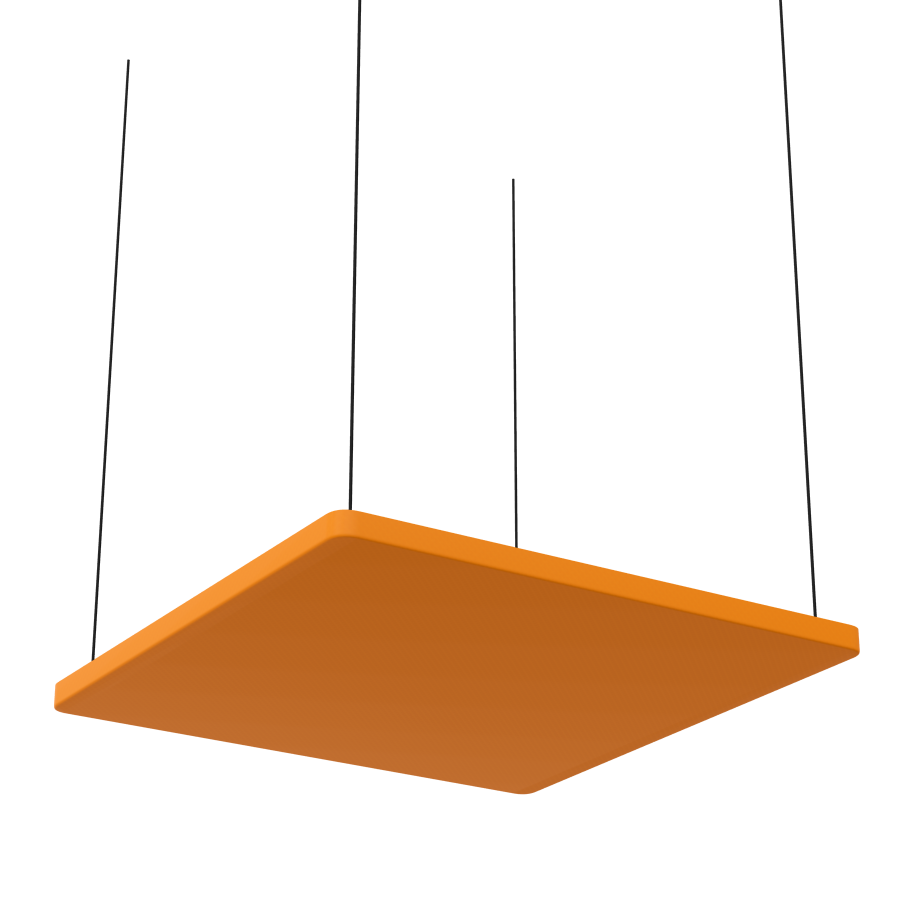 BEJOT Selva Sky 120x120 cm Deckenabsorber Akustikelement orange