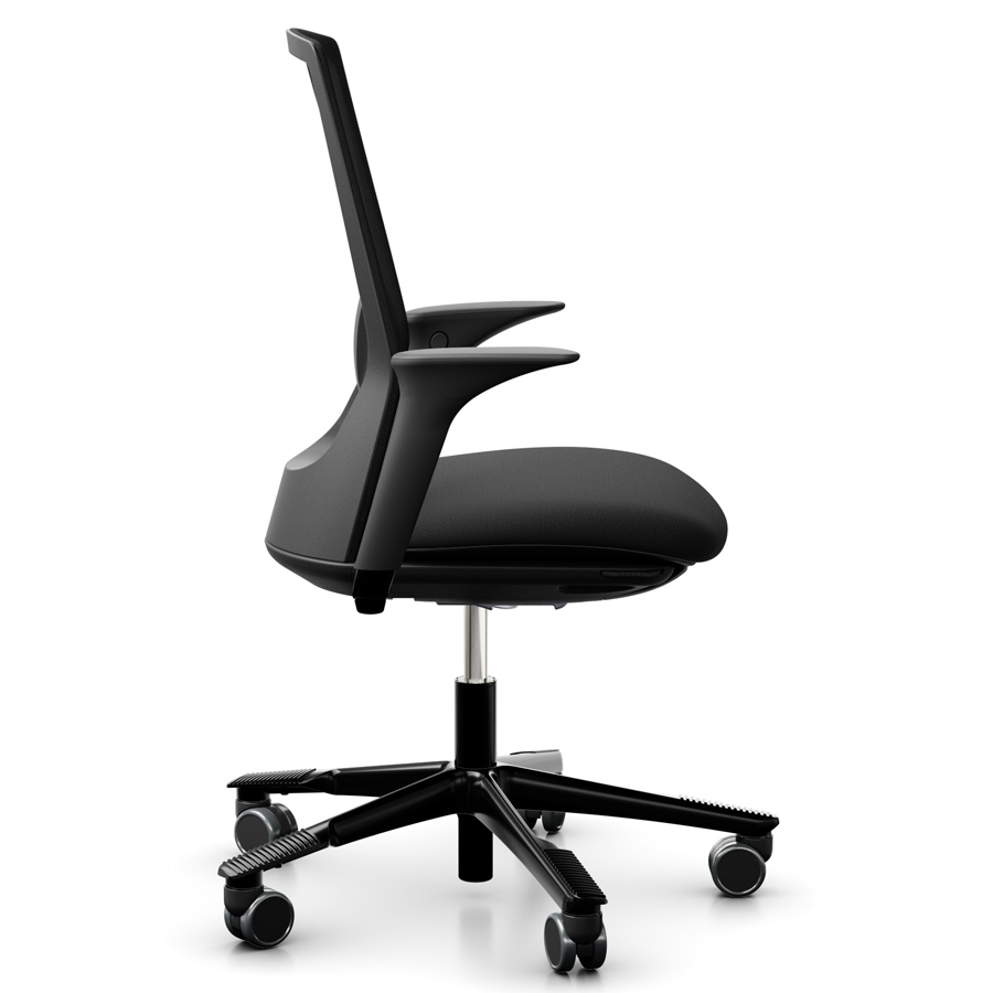 HAG Futu mesh schwarz 1100 von der Seite AL höhenverstellbar