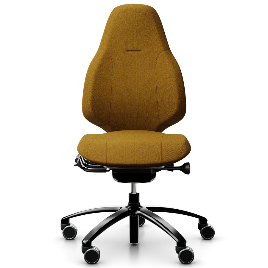 RH Mereo 220 mit hoher Rückenlehne - Stoff Capture ocker - Frontansicht