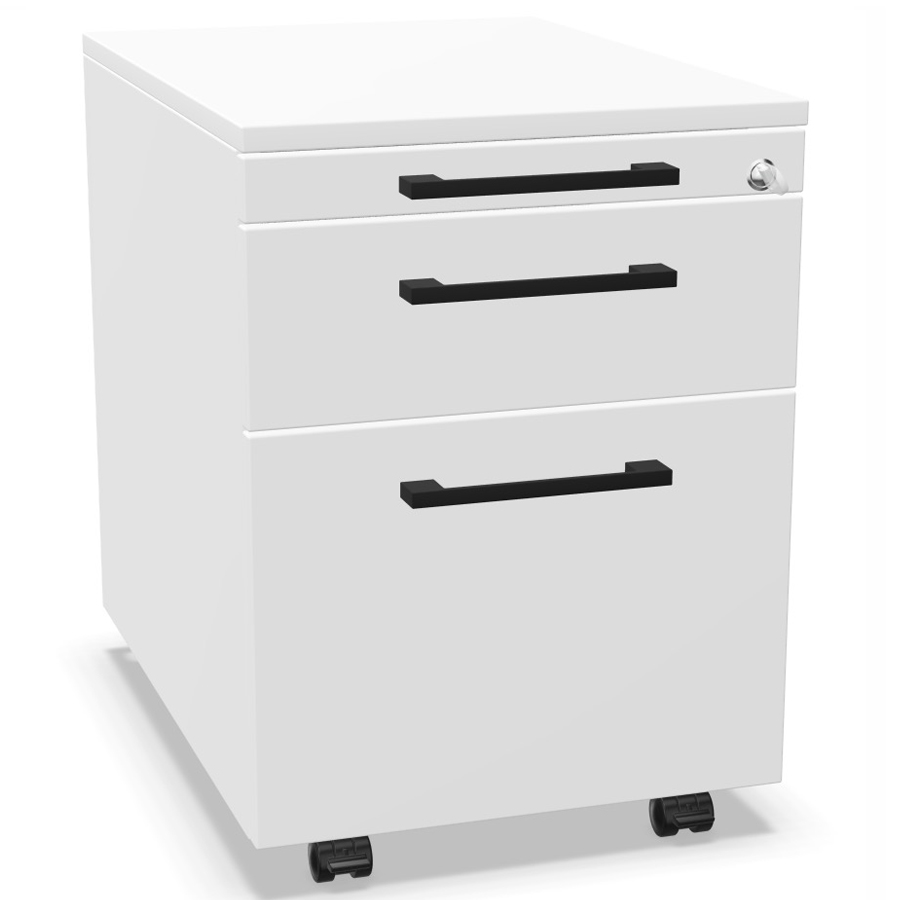 Palmberg Orga Plus Container weiß Griffe schwarz