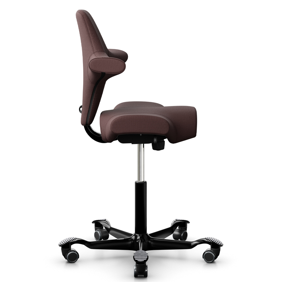 HAG Capisco 8106 Stoff Select 61186 chestnut - Gestell schwarz - Seite