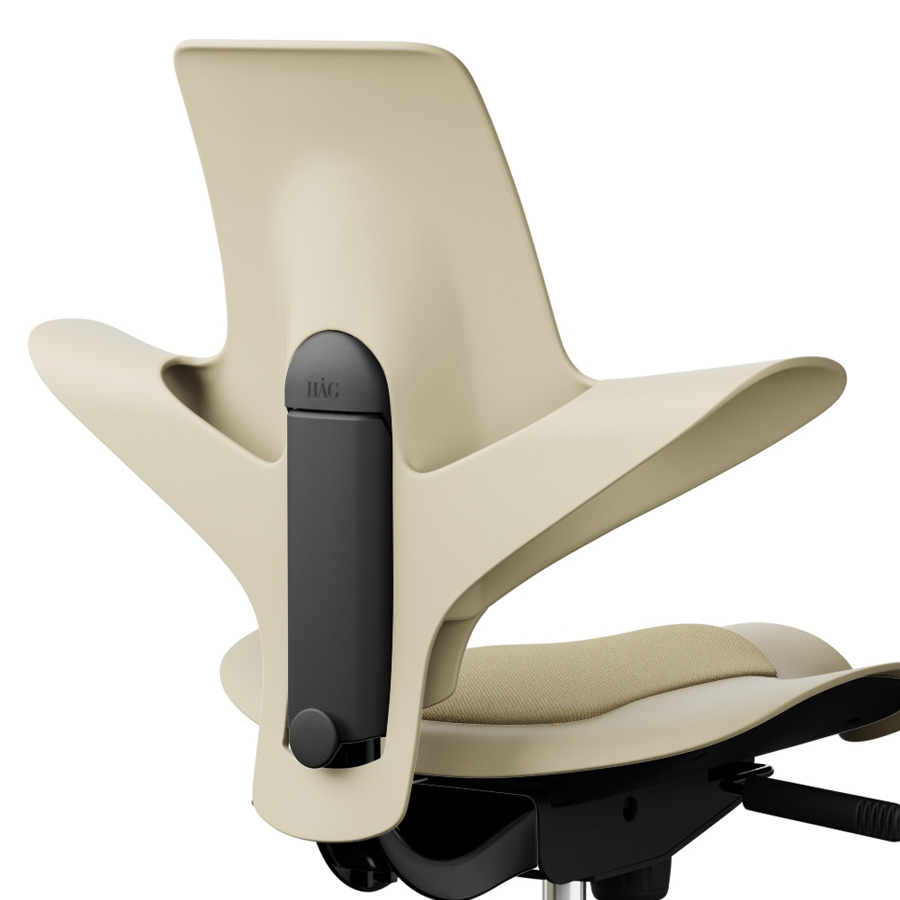 HAG Capisco Puls 8010 Sand mit Kissen Select Light Ochre -Detail