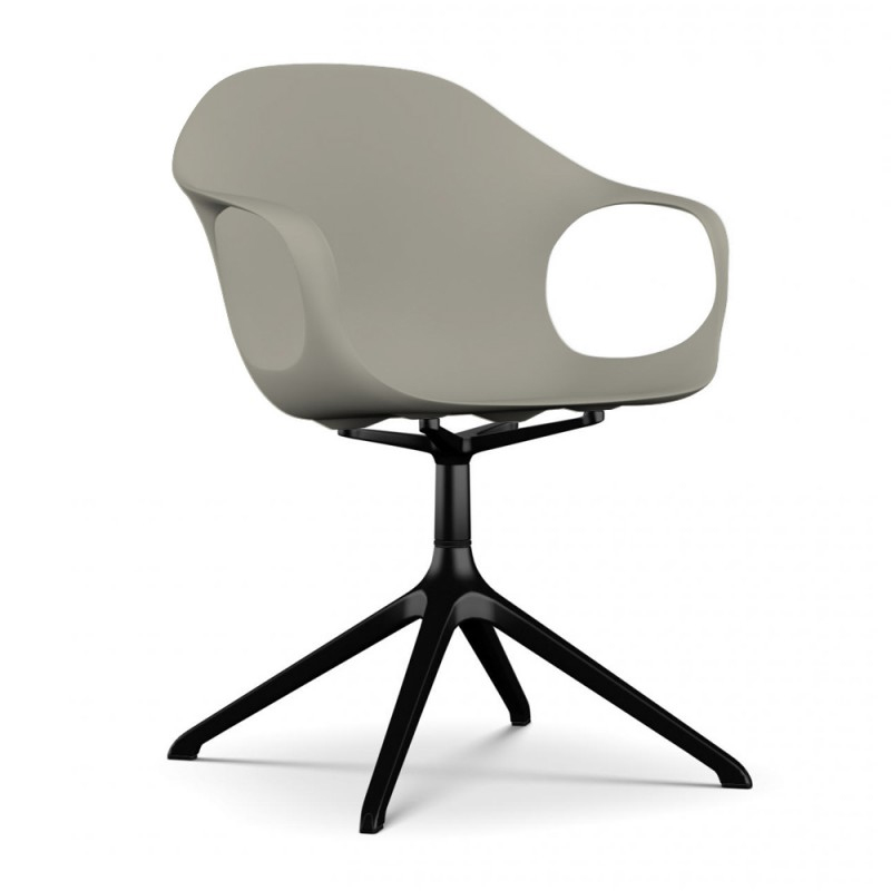 Kristalia Elephant Drehgestell beige schwarz