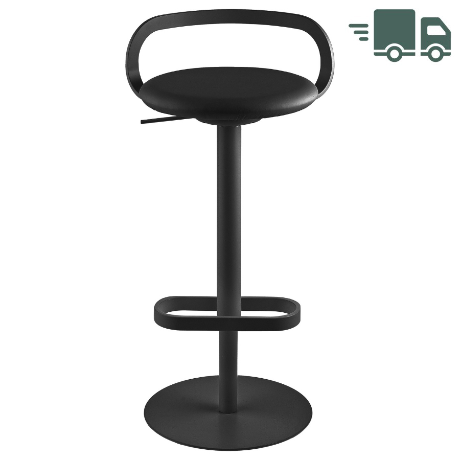 lapalma MAK S110 Barhocker Lederbezug schwarz