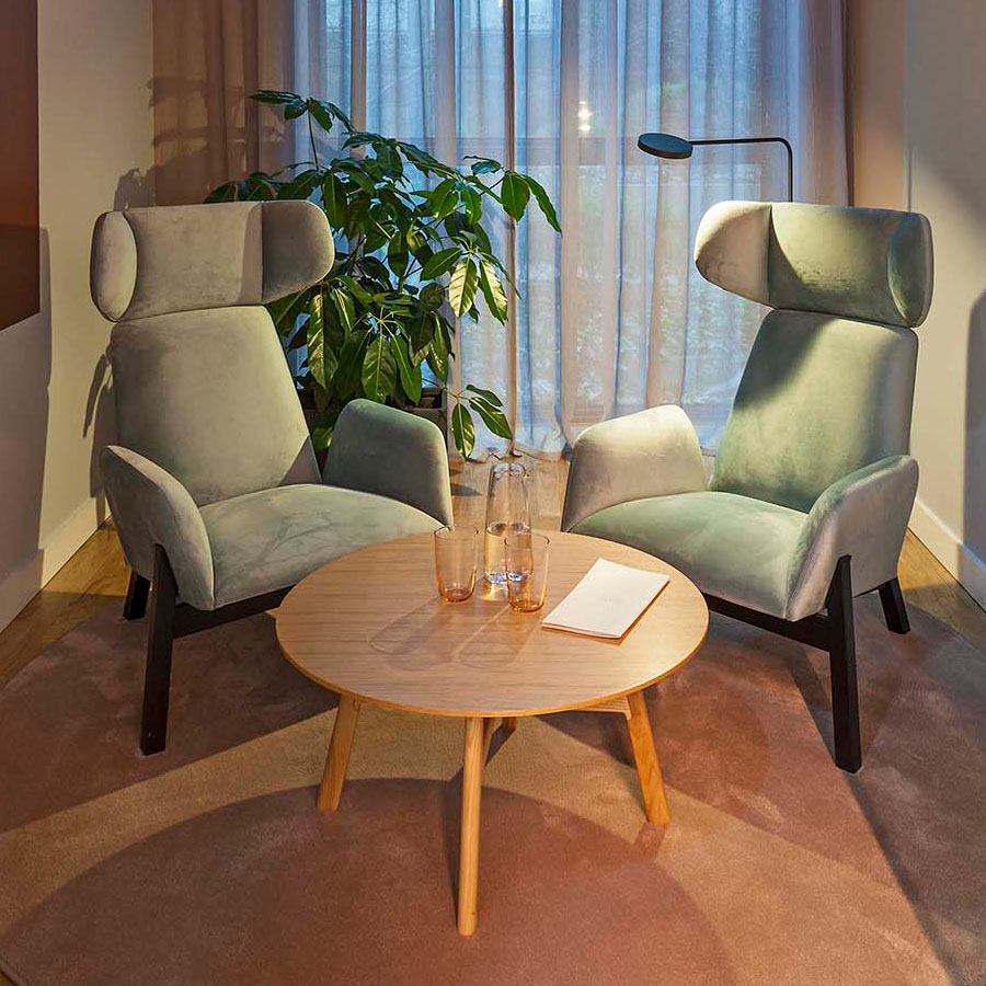 Noti Mishell Beistelltisch Holzgestell Höhe 40 cm in Eiche natur