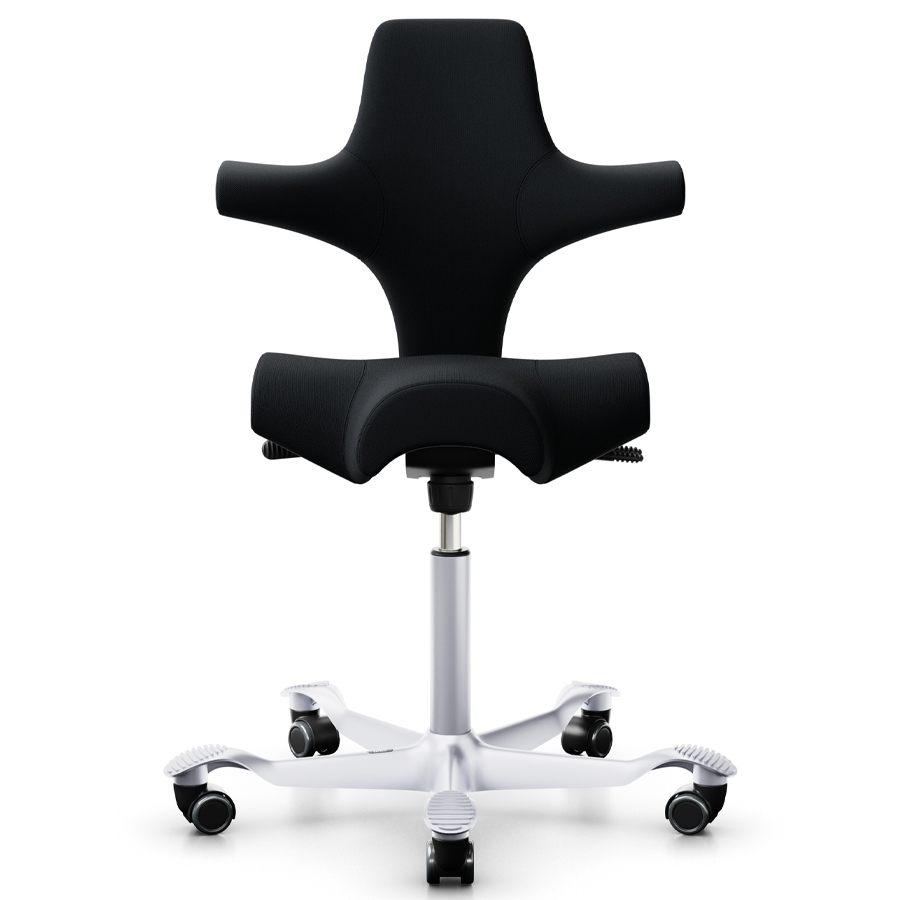 HAG CAPISCO 8106 Sattelstuhl Bürostuhl Stoff Select schwarz - Frontansicht