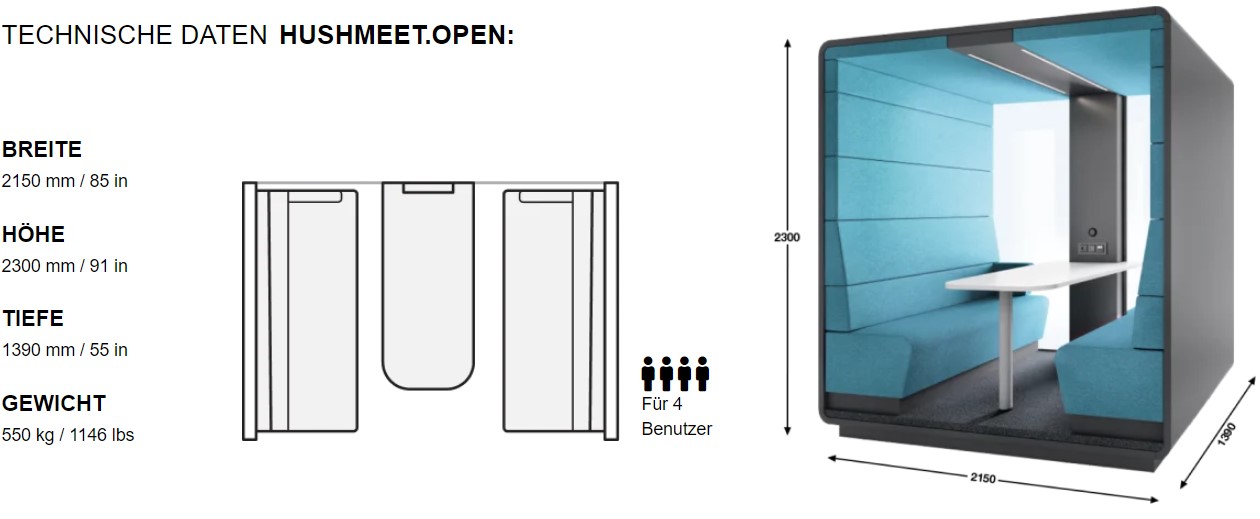 hushoffice-hush-hushmeet-open-Technische-Daten
