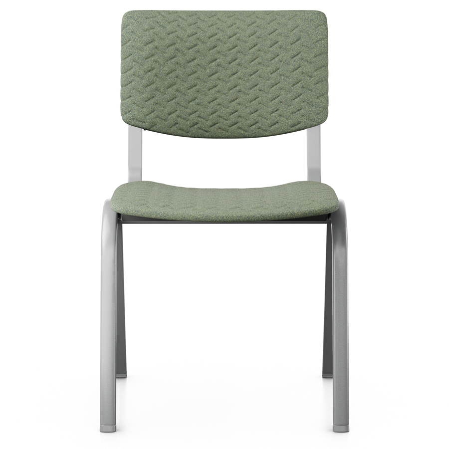 HAG Celi 9160 | Bezug CeliKnit Moss | Kunststoff Slate | Gestell Silber