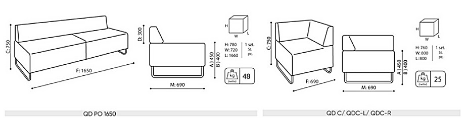 Masse-Quadra-Modulsofa