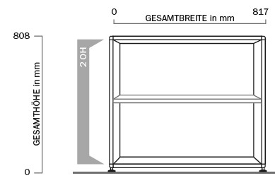 Bosse-Grundmodul-2OH-Regal