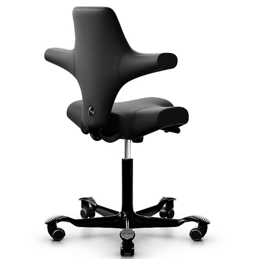 HAG CAPISCO 8106 Lederbezug schwarz Sattelsitz