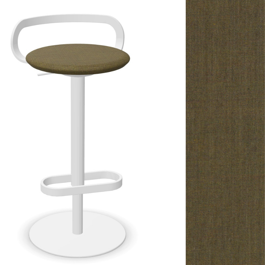 lapalma MAK S110 Barhocker Stoff Remix 962 Gestell weiß