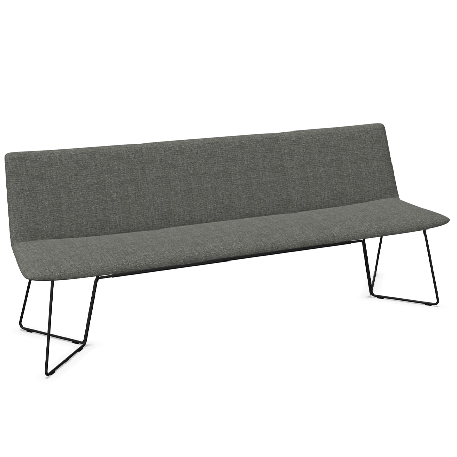 W. Schillig Chevalier Sitzbank mit Drahtrohrgestell matt schwarz - 220 cm Breite