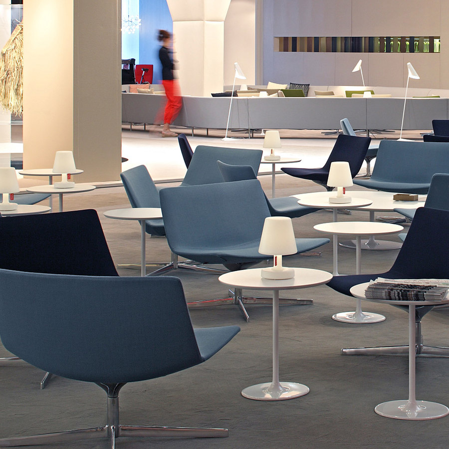 Arper DIZZIE Beistelltisch - Platte weiß - verschiedene Höhen