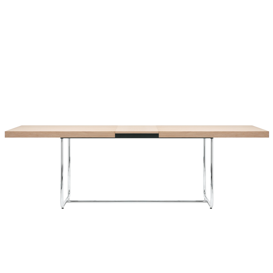 THONET Allrounder-Tisch S 1071 ausziehbar - Buche gebeizt aufgehellt - Gestell chrom