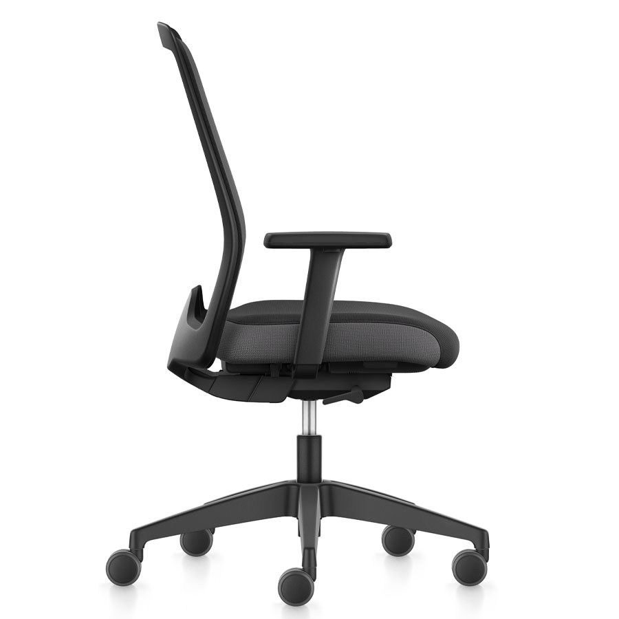 Interstuhl Aktionsmodell EV25R Netzrücken - Seitenansicht