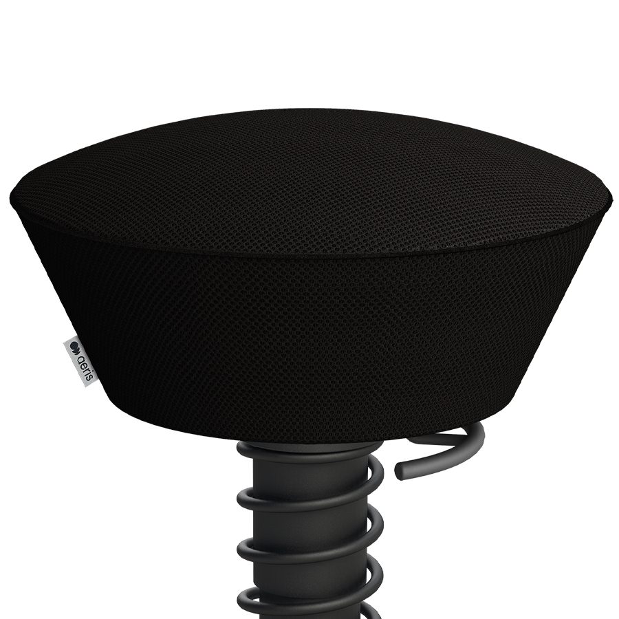 aeris Swopper Bezug AIR mesh schwarz - Gestell schwarz - Nahaufnahme