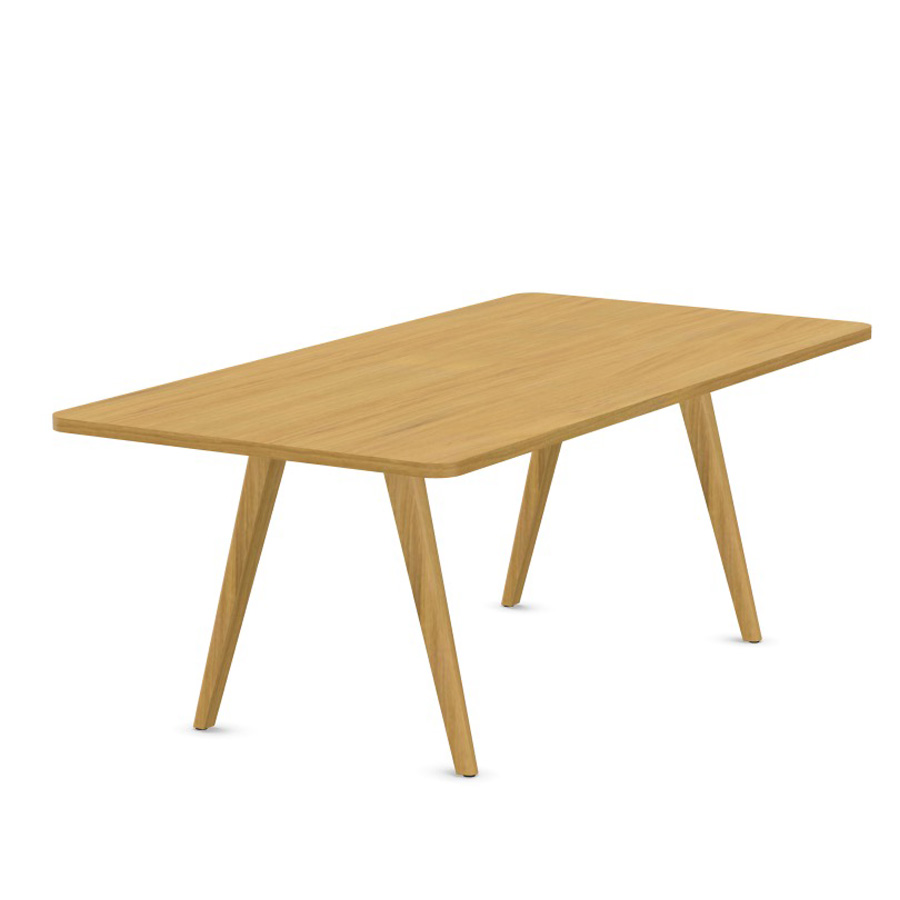 THONET 1500 Allrounder-Tisch | Tischplatte & Gestell Eiche klar lackiert | Konfigurator