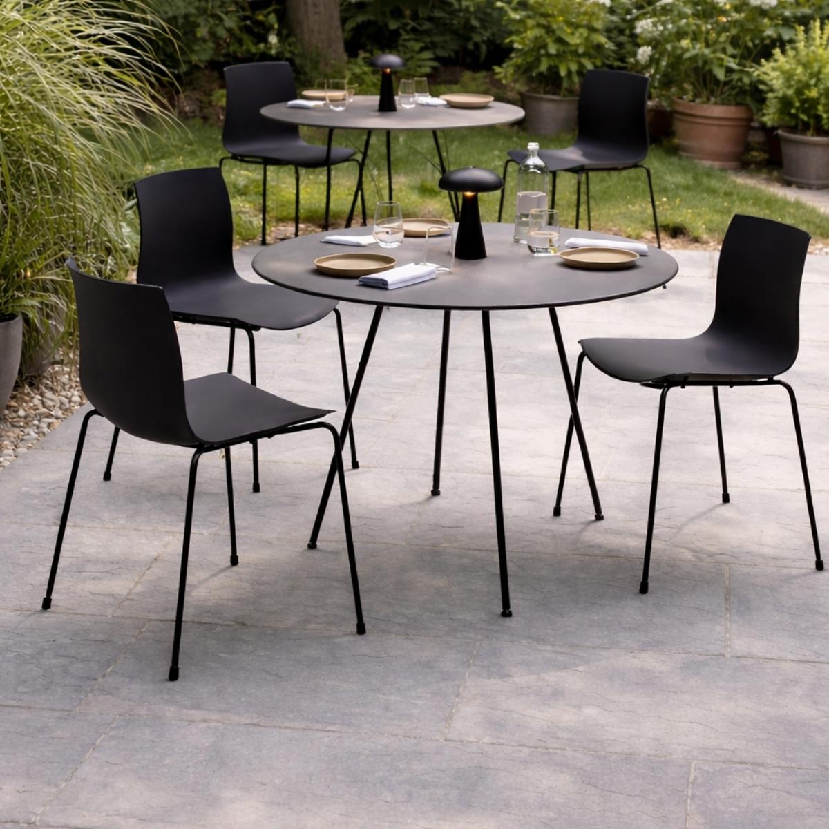 Arper Catifa 46 0251 gartenstuhl schwarz