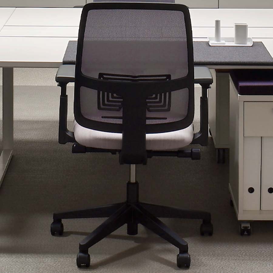 HAWORTH Lively Bürodrehstuhl schwarz mit Netzrücken - Beispielbild