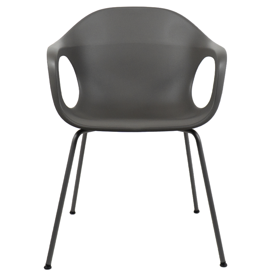 Kristalia ELEPHANTINO Stuhl mit Vierfußgestell Farbe londongrau