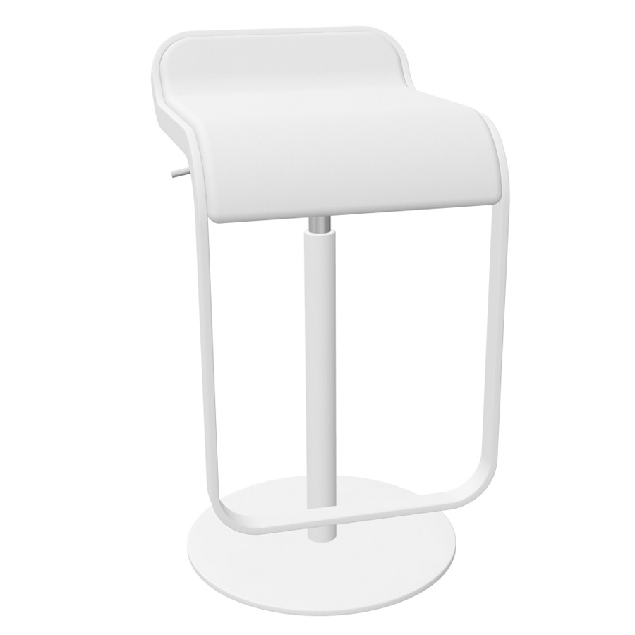lapalma LEM Gestell weiß Sitz Leder weiss