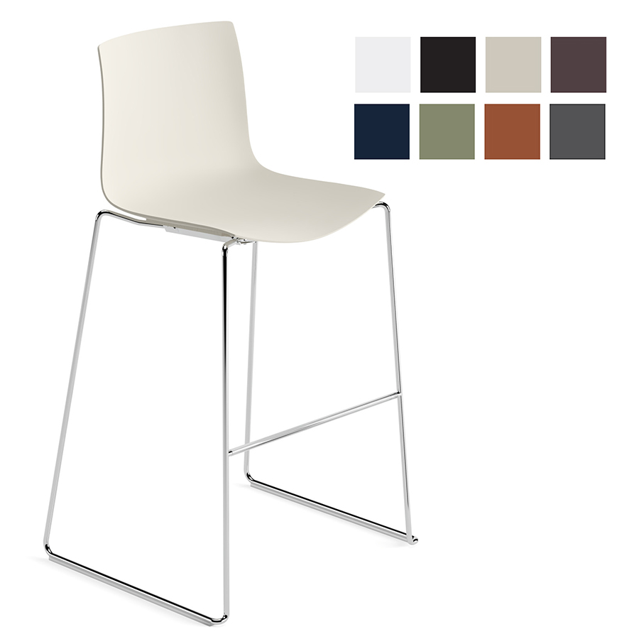 Arper CATIFA 46 (RE) Barhocker | einfarbig | Kufengestell