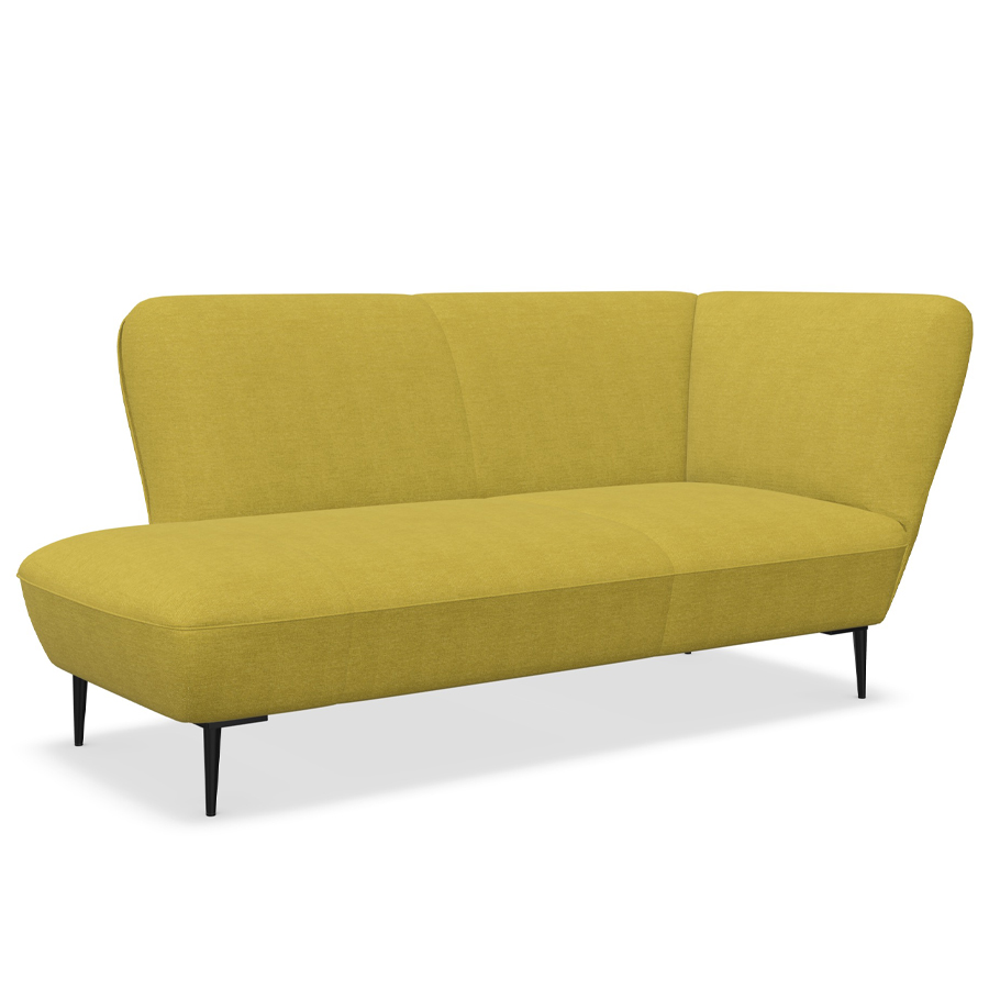 W. Schillig Chaiselounge Ella mit Metallfüßen - honey - Seitenteil rechts