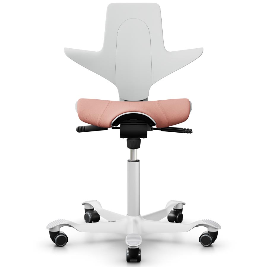 HAG CAPISCO PULS 8020 White Edition mit Stoff Select rosa - Frontansicht