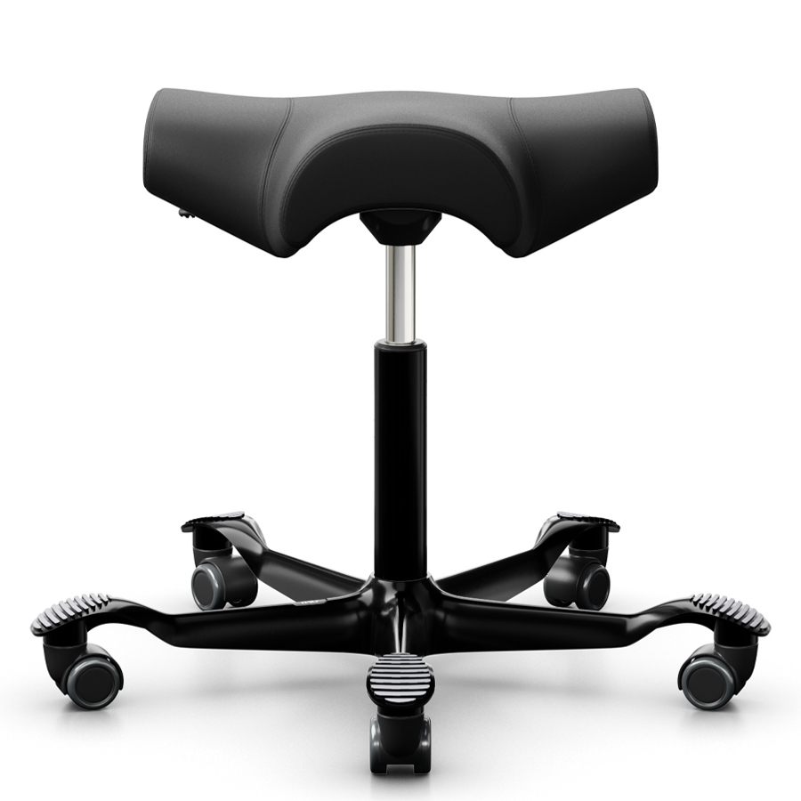 HAG Capisco 8105 Sattelhocker | Kunstleder schwarz | Gestell schwarz