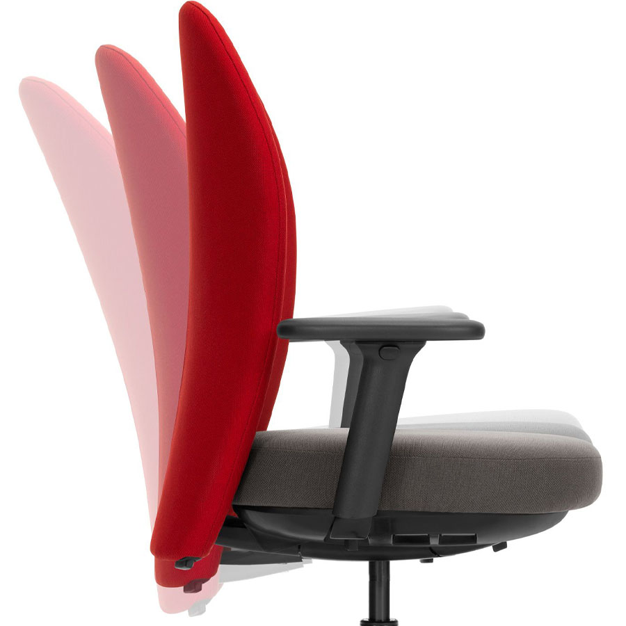 Girsberger Marva Bürostuhl Homeoffice mit Designrollen - Synchronmechanik